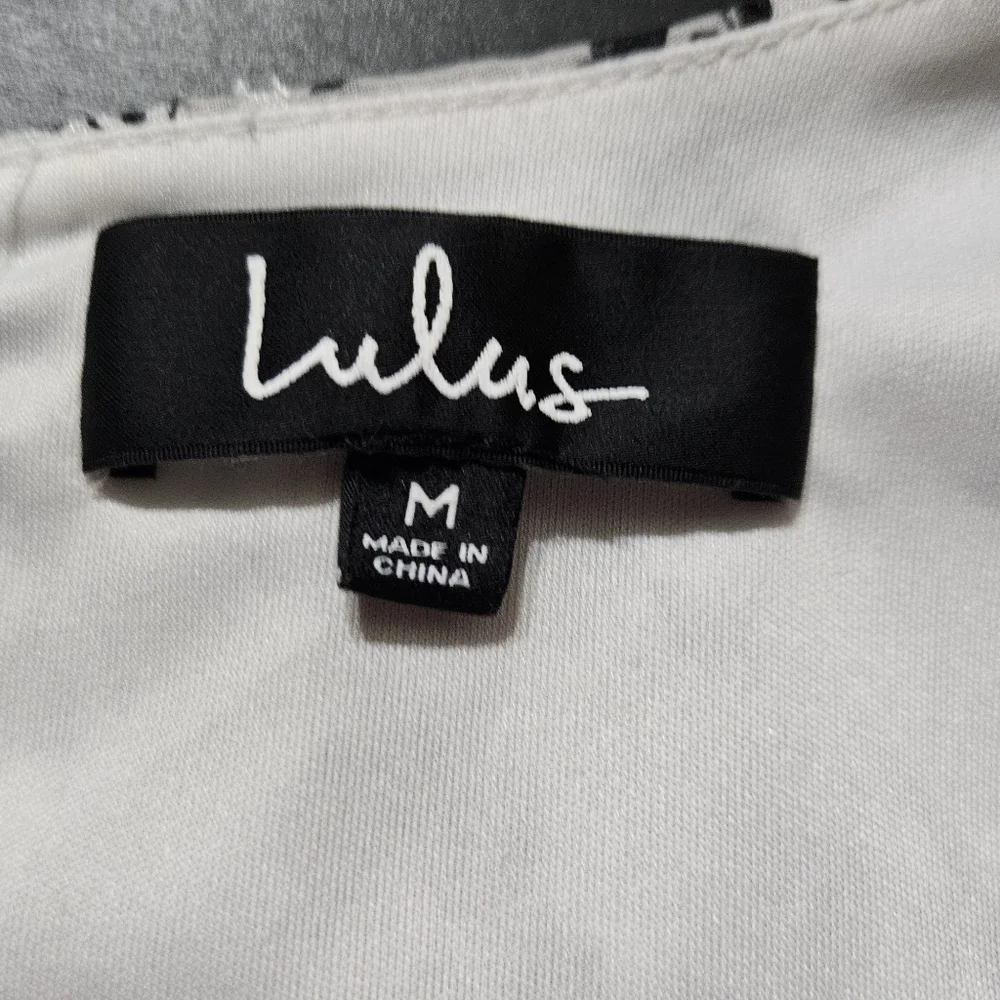 Lulu's White Floral Wrap Mini Dress with Long Bishop Sleeves - Picture 4 of 9